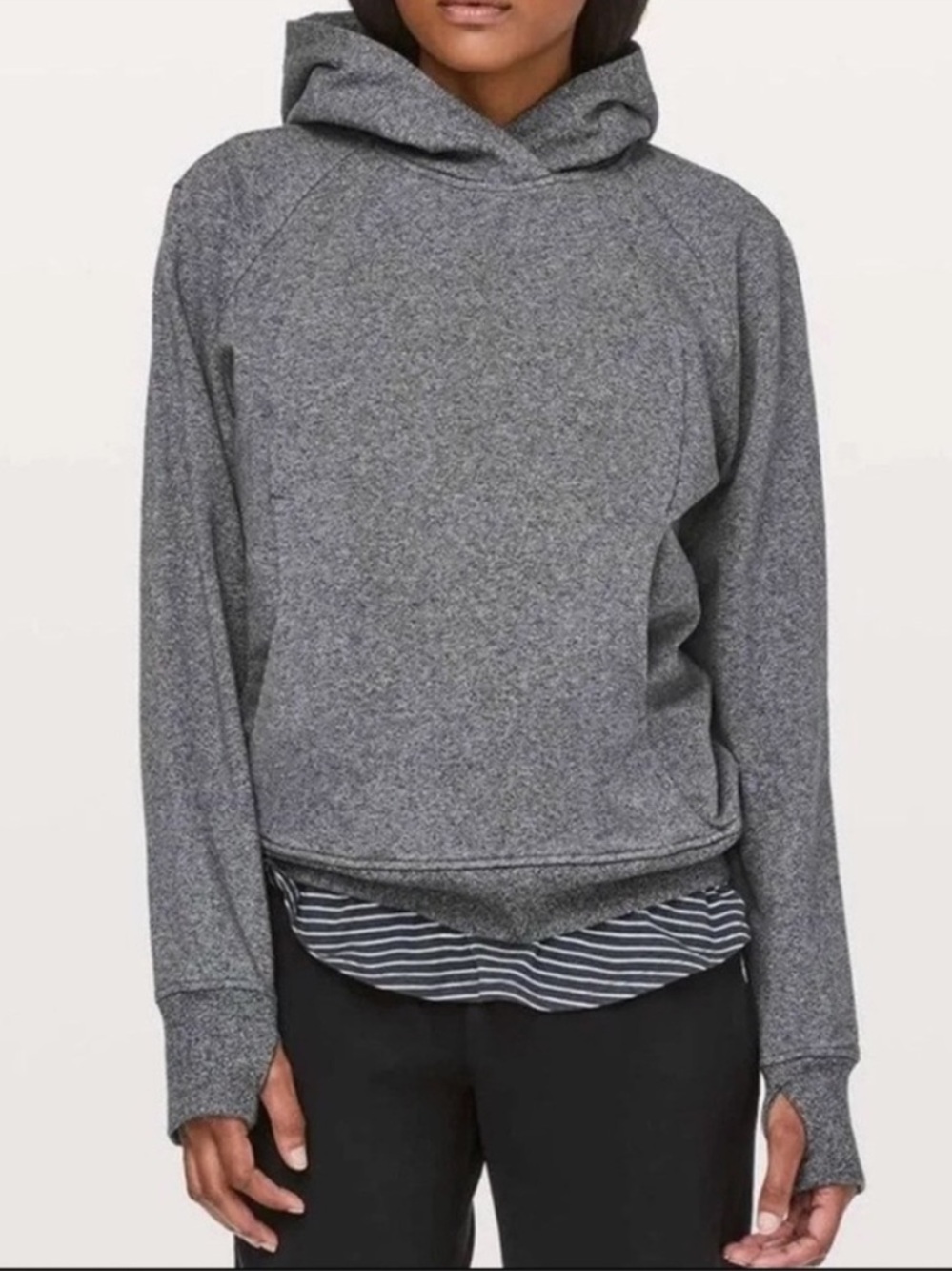 Lululemon Scuba Pullover Heathered Core Ultra Grey Size 6